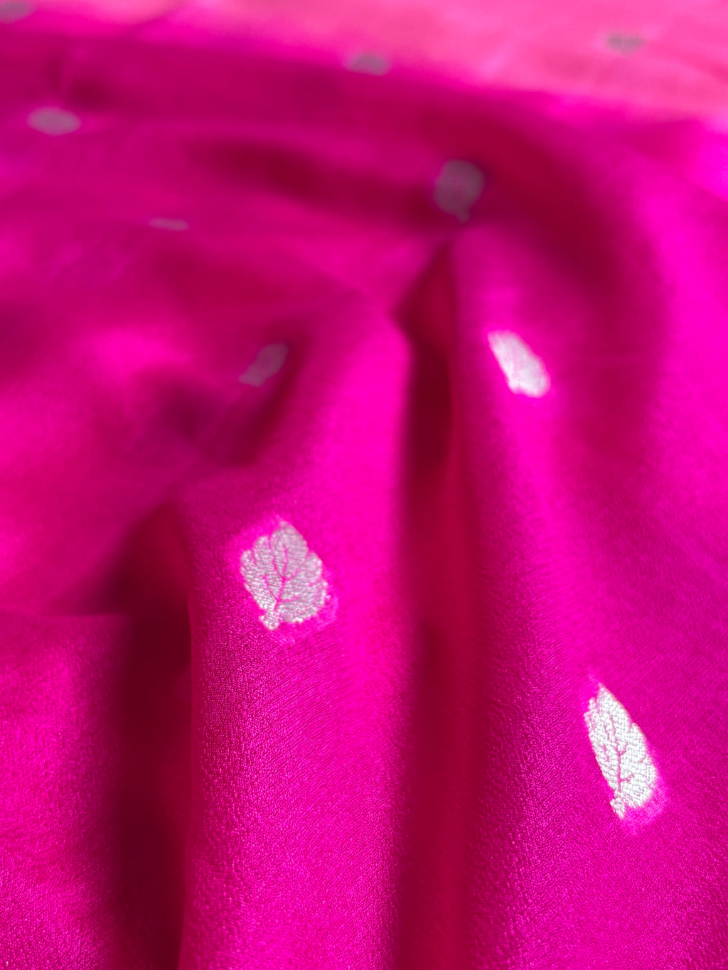 Pure Chiffon Silk Khaddi Banarasi With Small Motifs