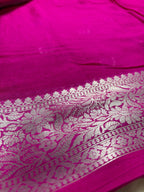 Pure Chiffon Silk Khaddi Banarasi With Small Motifs