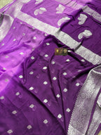 Pure Chiffon Silk Khaddi Banarasi With Small Motifs