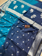 Pure Chiffon Silk Khaddi Banarasi With Small Motifs