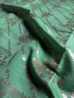 Pure Chiniya Silk Handloom Banarasi Saree With Diagonal Motifs