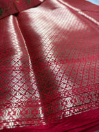 Pure Chiffon Silk Khaddi Banarasi With Aada Design
