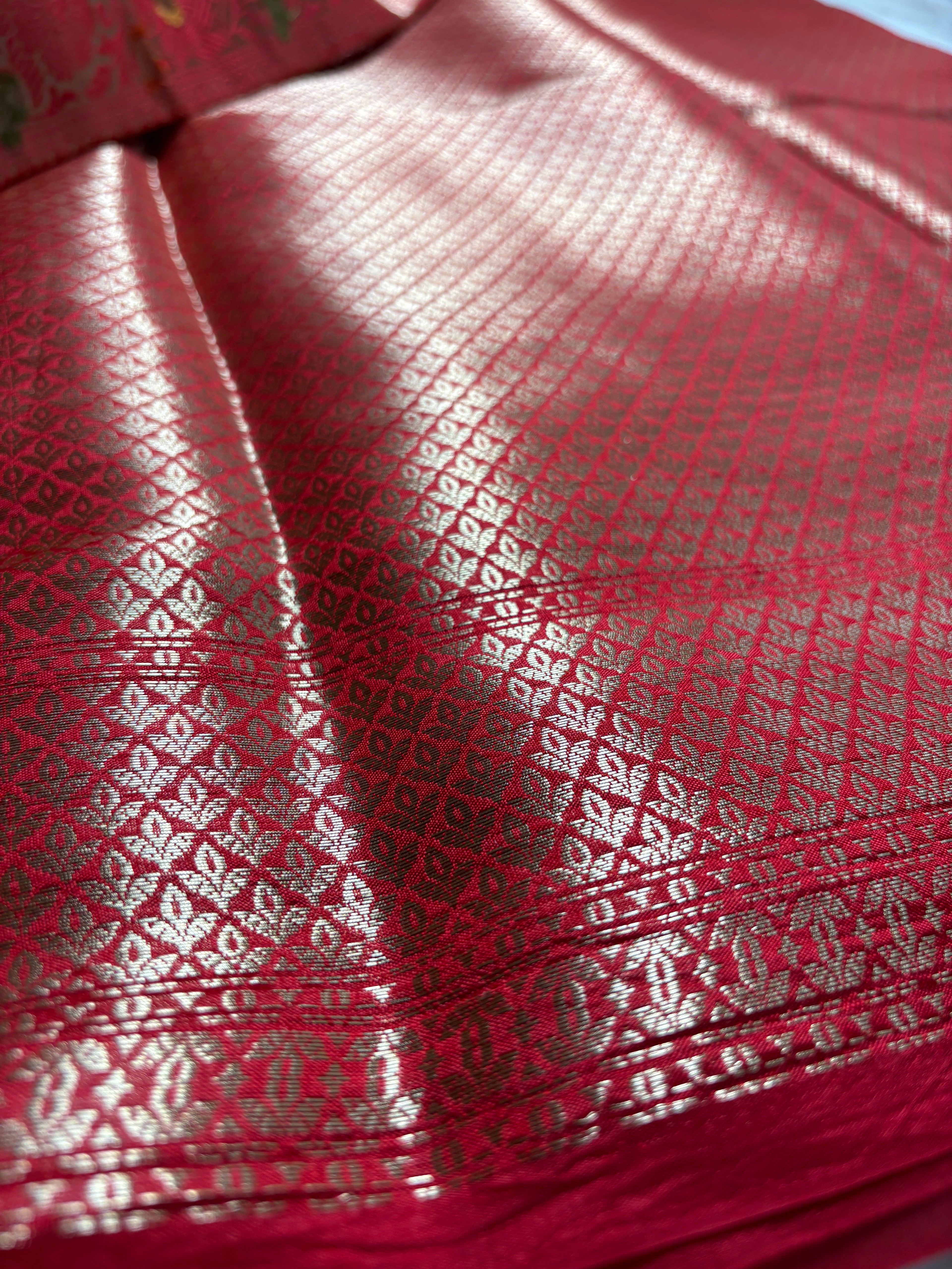 Pure Chiffon Silk Khaddi Banarasi With Aada Design