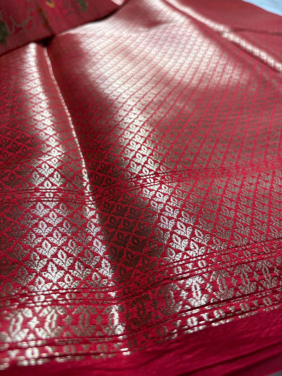 Pure Chiffon Silk Khaddi Banarasi With Aada Design