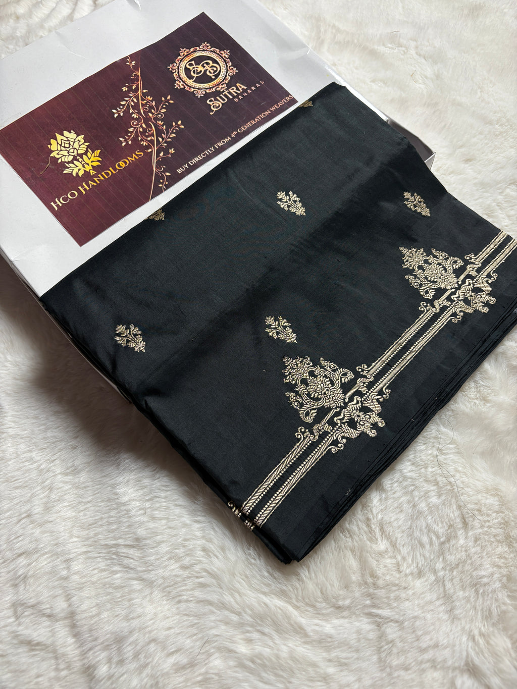 Pure Katan Silk Handloom Banarasi Saree - All Over Kadhua Motifs