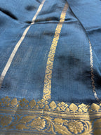 Pure Raw Mango Katan Handloom Banarasi Saree - All Over Kadhua Motifs