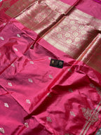 Pure Katan Silk Handloom Banarasi Saree - All Over Kadhua Motifs