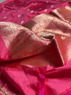 Pure Katan Silk Handloom Banarasi Saree - All Over Kadhua Motifs