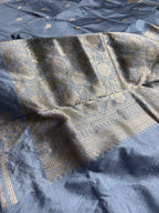 Pure Katan Silk Handloom Banarasi Saree - All Over Kadhua Motifs