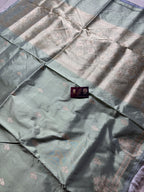 Pure Katan Silk Handloom Banarasi Saree - All Over Kadhua Motifs