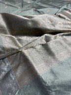 Pure Katan Silk Handloom Banarasi Saree - All Over Kadhua Motifs
