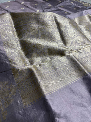 Pure Katan Silk Handloom Banarasi Saree - All Over Kadhua Motifs