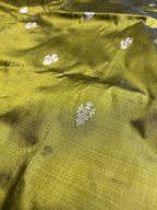 Pure Katan Silk Handloom Banarasi Saree - All Over Kadhua Motifs