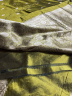 Pure Katan Silk Handloom Banarasi Saree - All Over Kadhua Motifs