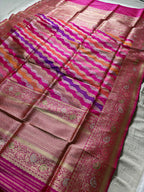 Pure Katan Silk Handloom Banarasi Dupatta - All Over Rangkat Kadhyal Lahariya