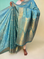Premium Mashru Crepe Silk Banarasi Saree
