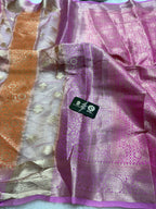 Pure Chiniya Silk Handloom Banarasi Saree - Dual Design