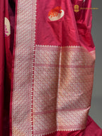 Pure Katan Silk Handloom Banarasi Saree - All Over Meenakari Motifs