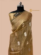 Pure Tissue Silk Handloom Banarasi Saree - All Over Kadhua Motifs