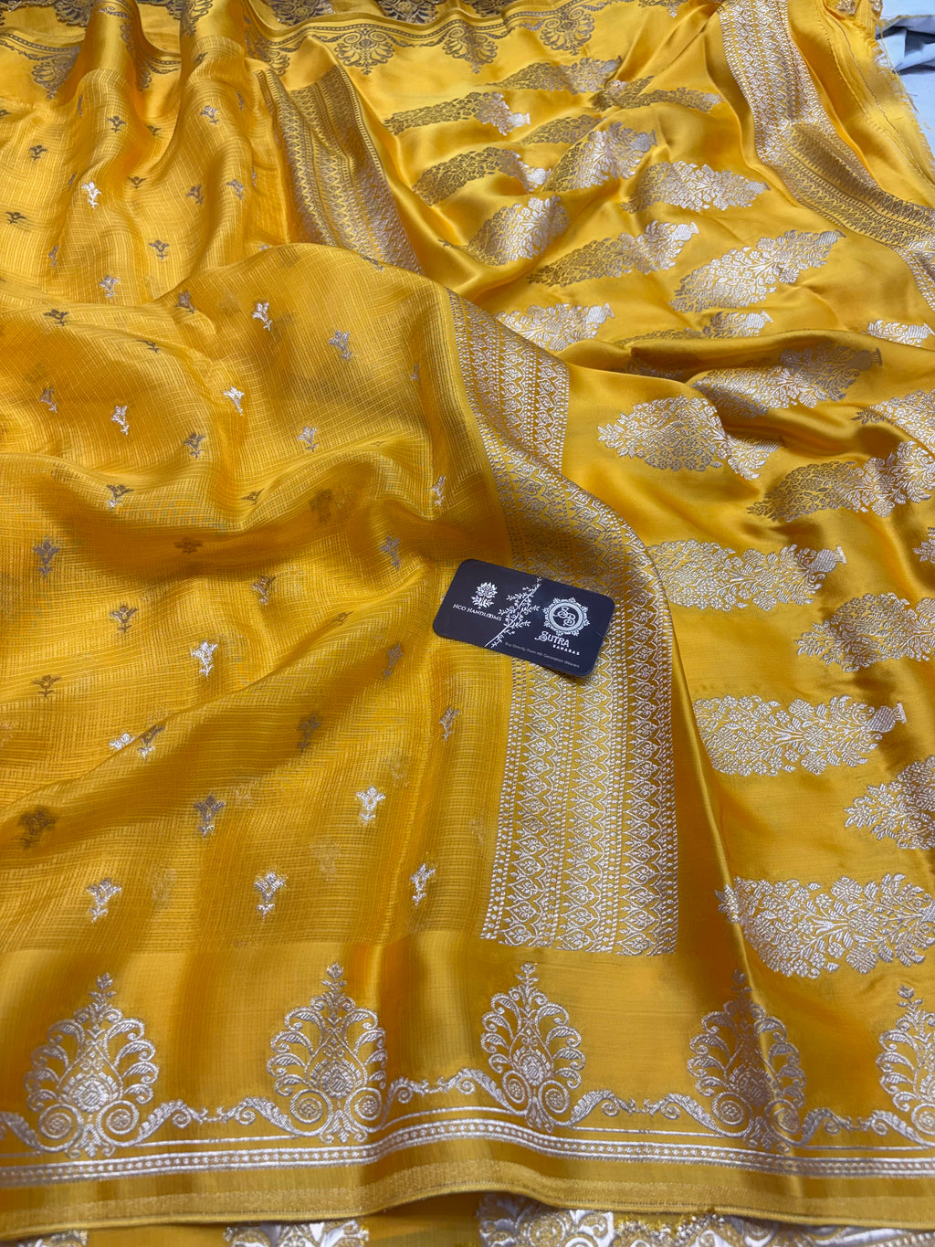 Premium Mashru Crepe Banarasi Saree - All Over Motifs