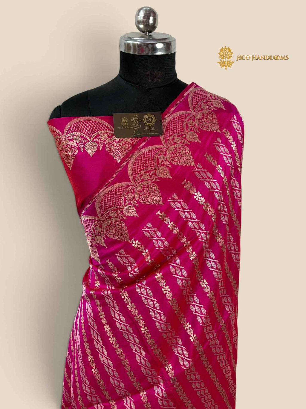Pure Katan Silk Handloom Banarasi Saree - All Over Kadhua Jangla Work