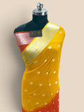 Ombre Pure Khaddi Chiffon Silk Banarasi - All Over Small Motifs