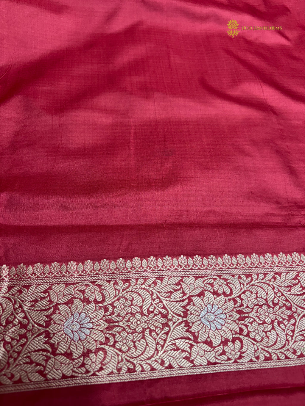 Regal Pure Katan Silk Handloom Banarasi Saree - All Over Jaal Work With Meenakari
