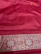 Regal Pure Katan Silk Handloom Banarasi Saree - All Over Jaal Work With Meenakari