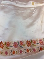 Premium Mashru Crepe Silk Banarasi Saree - All Over Small Motifs
