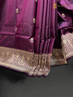 Pure Katan Silk Handloom Banarasi Saree - All Over Kadhua Motifs