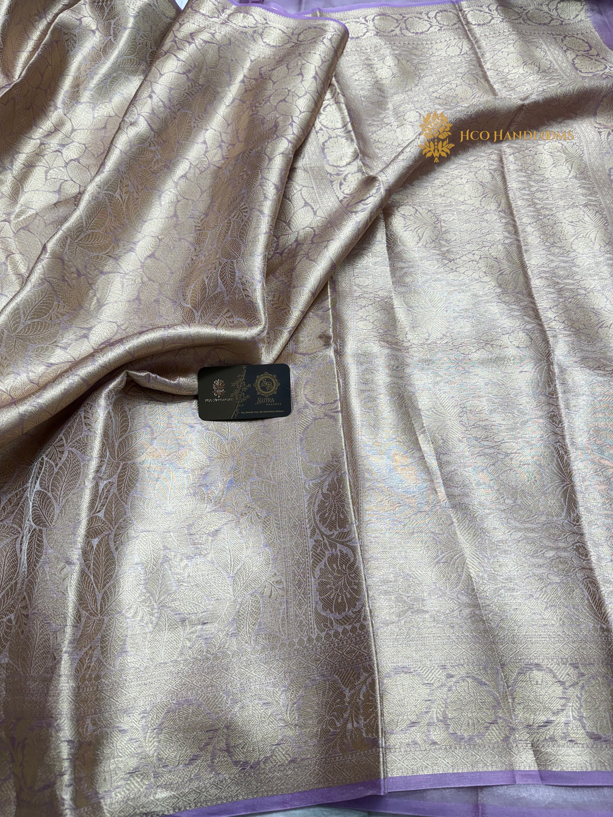 Pure Tissue Silk Handloom Banarasi Saree - All Over Tanchui Brocade