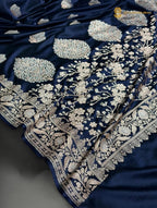 Premium Mashru Katan Silk Banarasi Saree - All Over Motifs