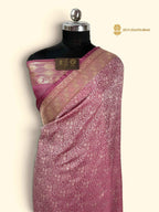 Premium Mashru Katan Silk Banarasi Saree - All Over Tanchui Brocade