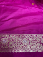 Regal Pure Katan Silk Handloom Banarasi Saree - All Over Jaal Work With Meenakari