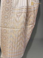 Premium Mashru Crepe Satin Banarasi Saree - All Over Simple Stripes
