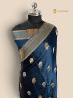 Premium Mashru Crepe Banarasi Saree - All Over With Motifs
