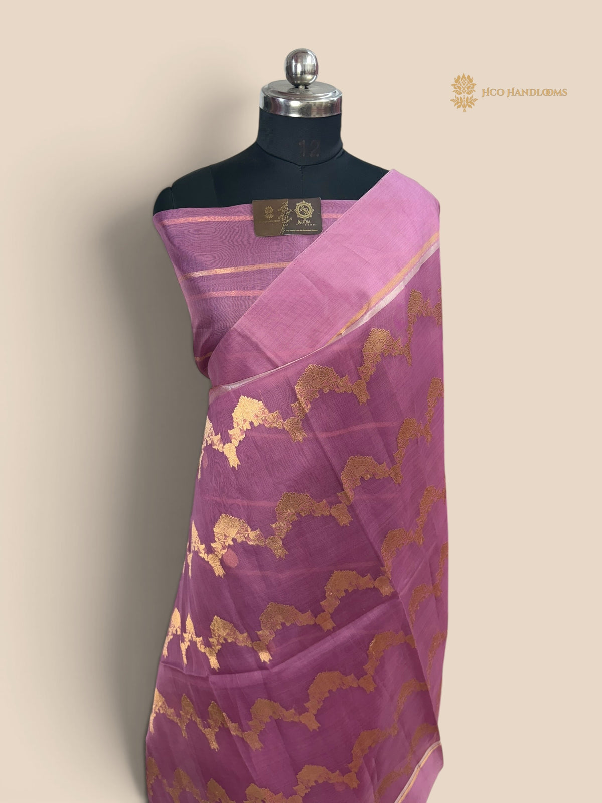 Pure Kora Silk Handloom Banarasi Saree - All Over Kadhua Lahariya