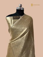 Pure Tissue Silk Tanchui Brocade  Handloom Banarasi Saree