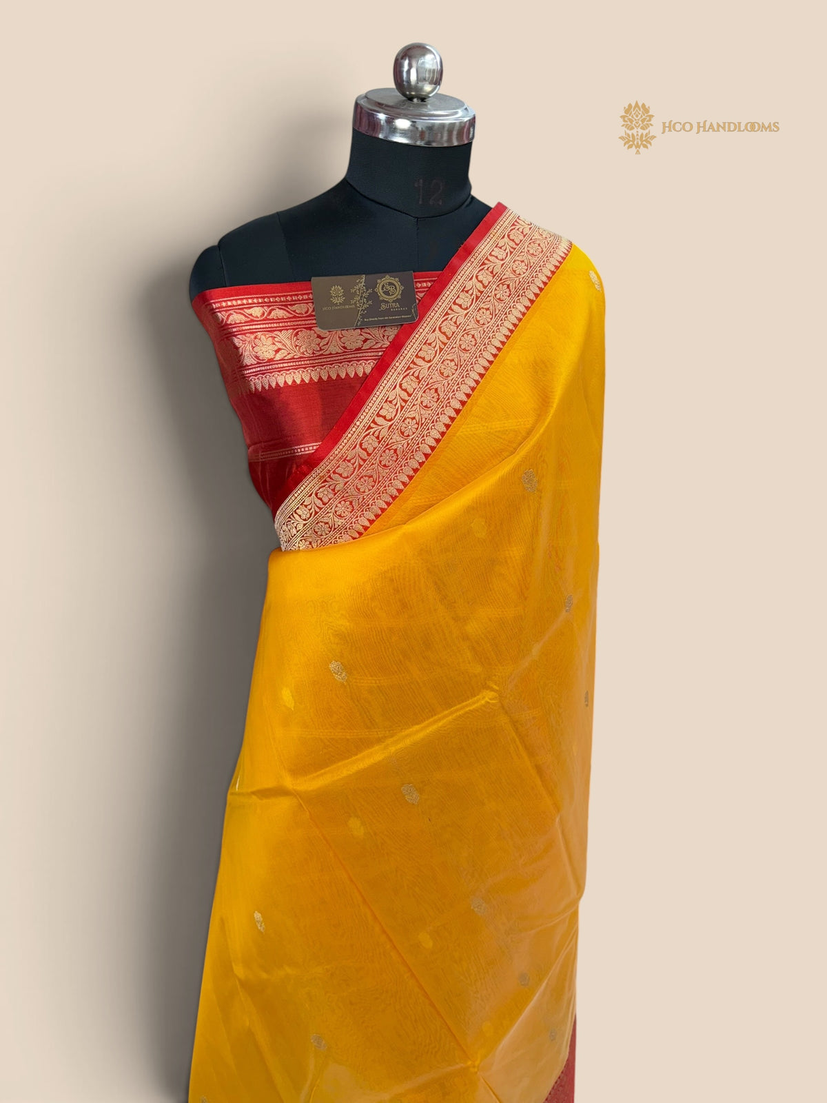 Contrast Pure Kora Silk Handloom Banarasi Saree - Kadhua Motifs
