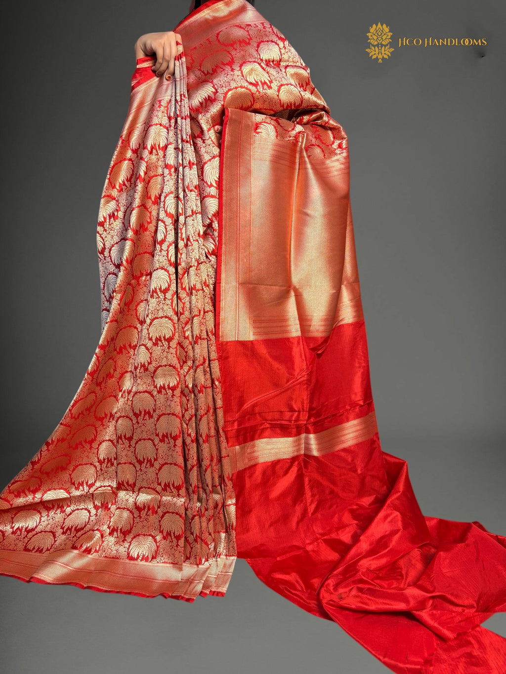 Pure Katan Silk Handloom Banarasi Saree - All Over Floral Tanchui Brocade