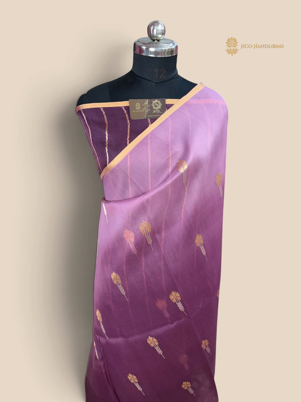 Pure Kora Silk Handloom Banarasi Saree - Meenakari Kadhua Motifs