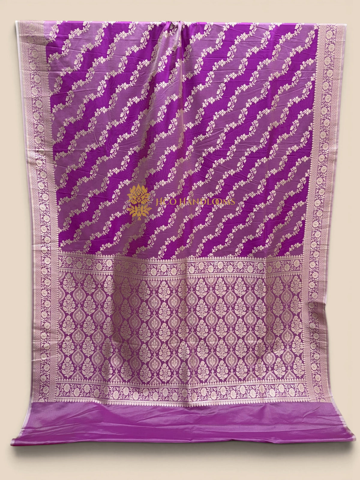 Premium Mashru Katan Silk Banarasi Saree - Rangkat Lahariya