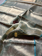 Pure Tissue Silk Tanchui Brocade Handloom Banarasi Saree