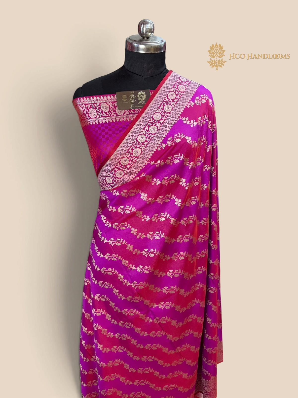 Premium Mashru Katan Silk Banarasi Saree - Rangkat Lahariya
