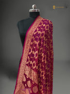 Pure Georgette Banarasi Bandhej Handloom Dupatta