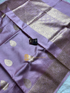 Pure Mango Katan Silk Handloom Banarasi Saree - All Over Kadhua Motifs