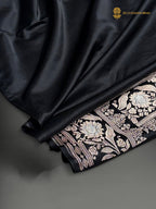 Premium Mashru Katan Silk Banarasi Saree - All Over Motifs