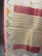 Premium Mashru Crepe Silk Banarasi Saree - All Over Motifs With Meenakari Border
