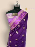 Purple Premium Soft Silk Banarasi Saree - All Over Motifs