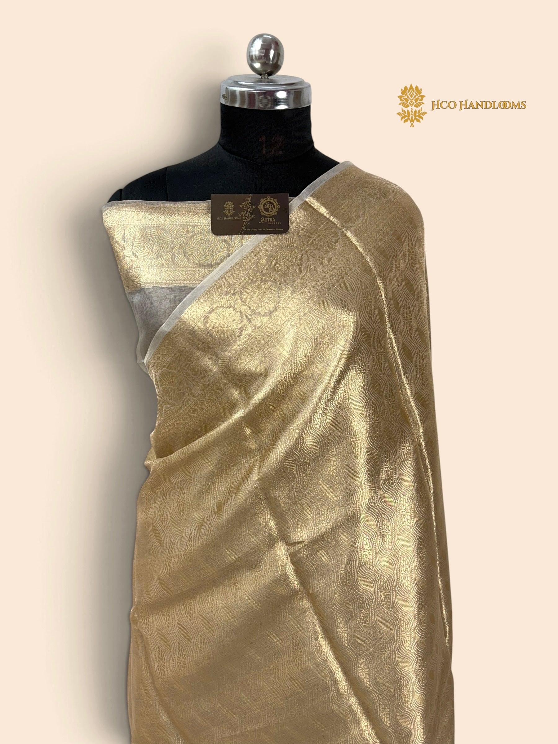 Pure Tissue Silk Handloom Banarasi Saree - All Over Tanchui Brocade